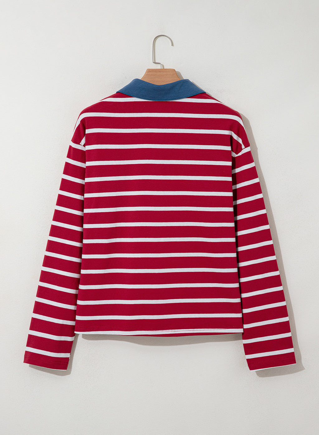 Dokotoo Womens Tops Long Sleeve Striped Color Block Button Down Shirts