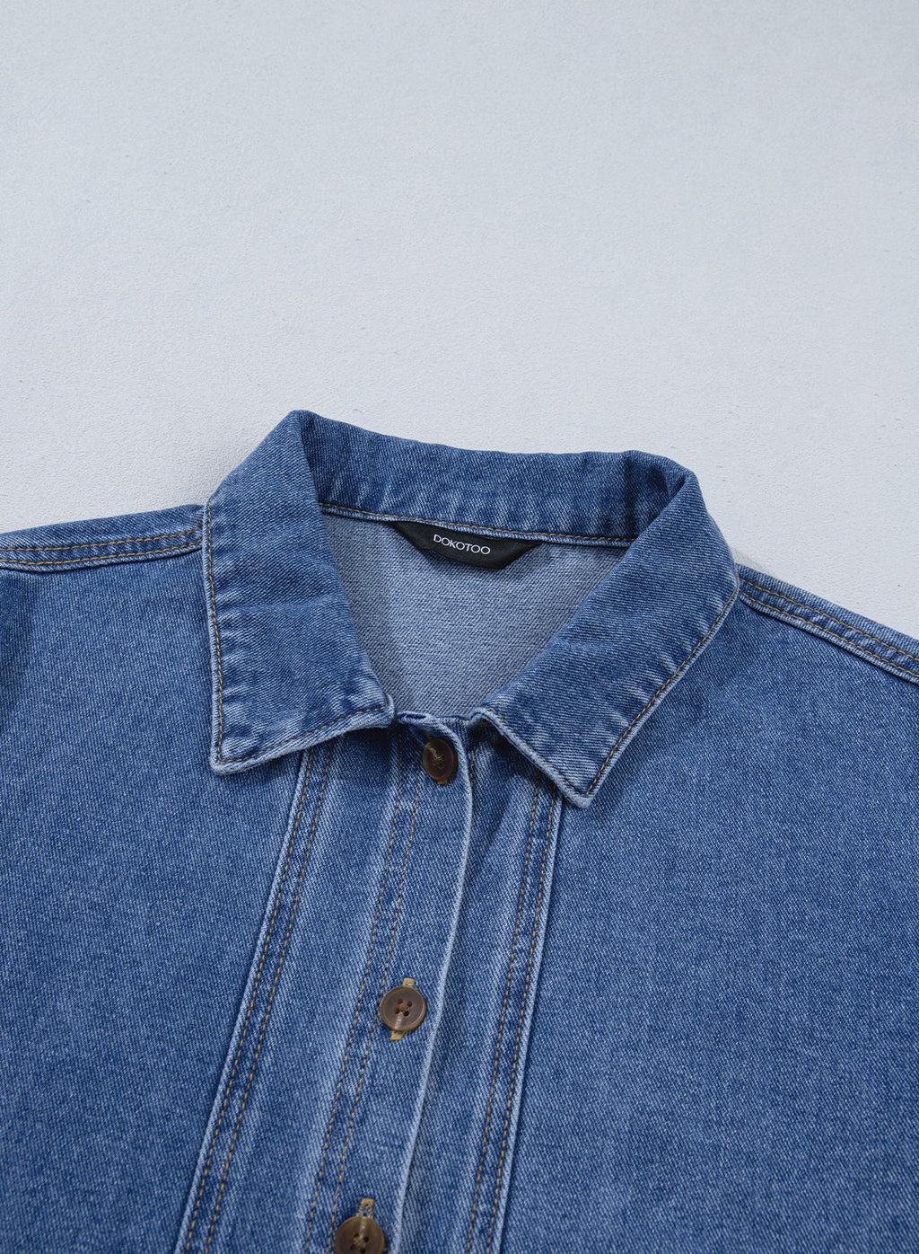 Dokotoo Womens Jean Jacket Denim Oversized Button Down Denim Jackets Coat