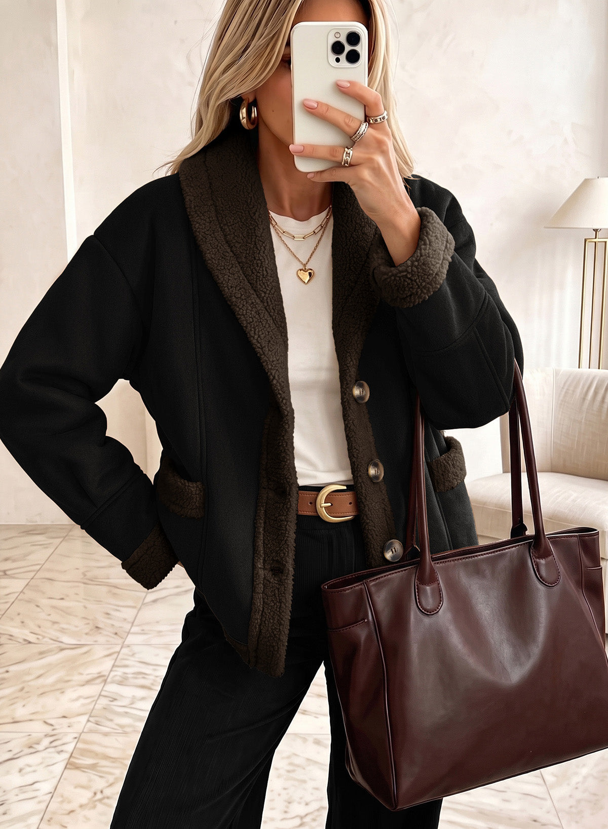 Dokotoo Women's Fleece Jacket 2026 Winter Warm Outwear Coat