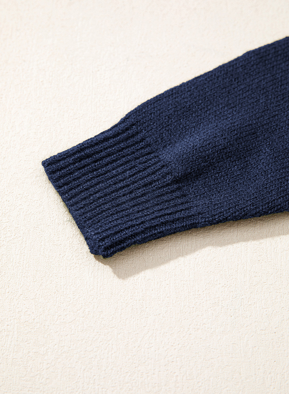 Asymmetrical Lapel Collar Pullover Sweater Tops