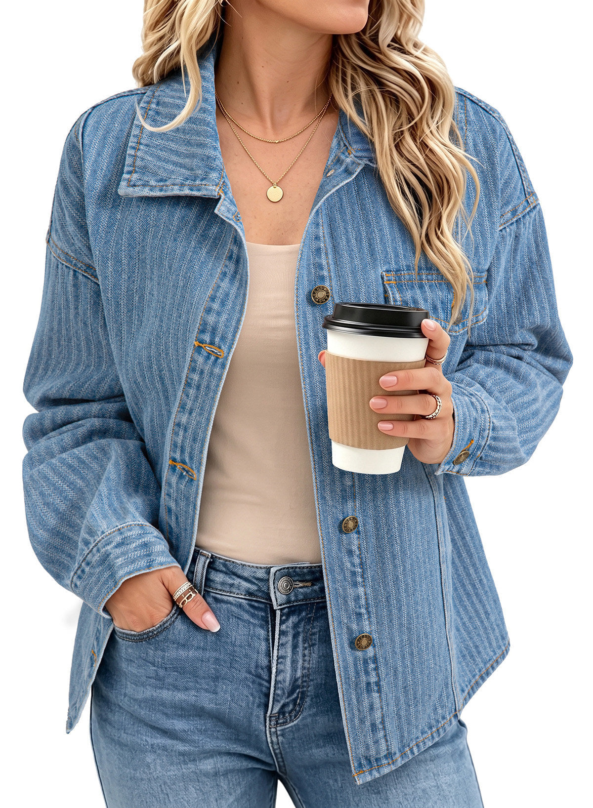 Dokotoo Denim Jackets for Women 2026 Trendy Shacket