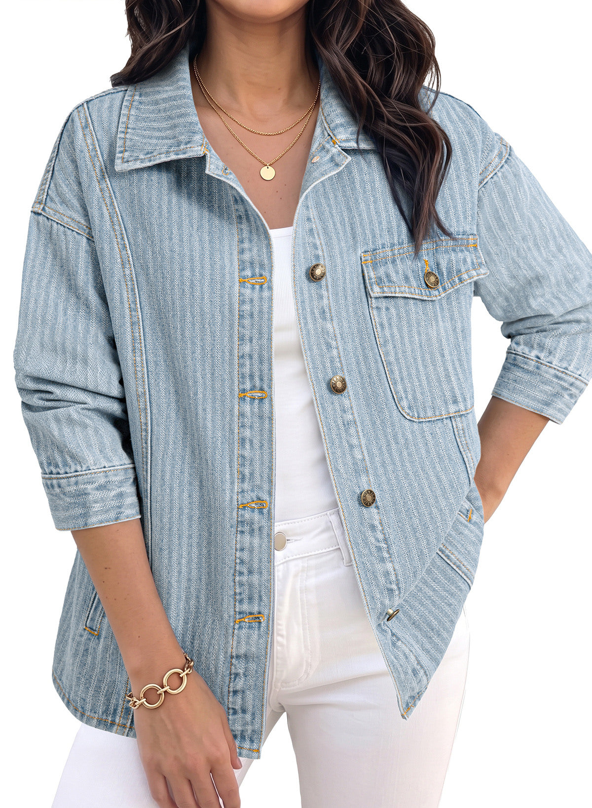 Dokotoo Denim Jackets for Women 2026 Trendy Shacket