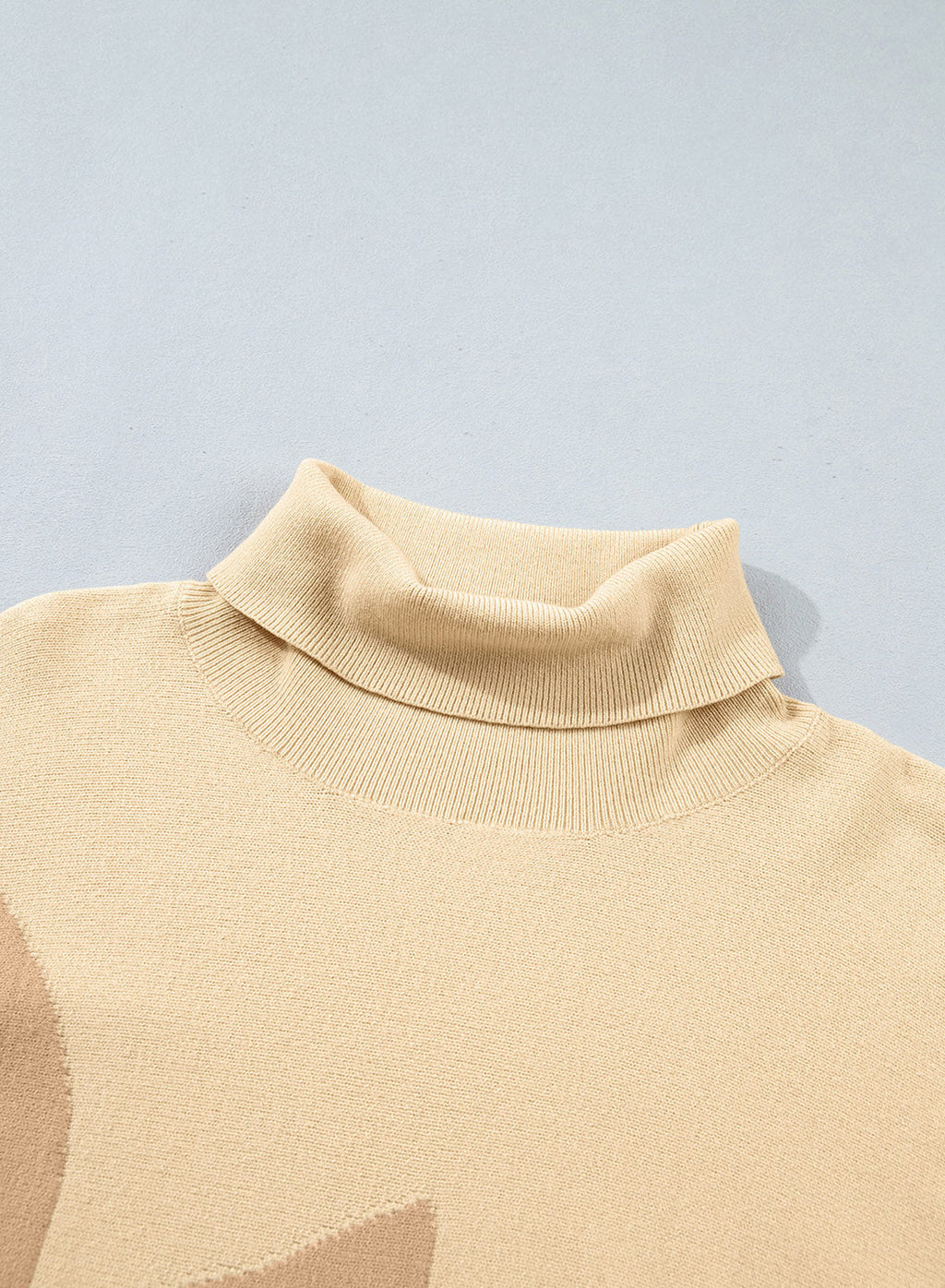 Dokotoo Sweaters for Women Oversized Turtleneck Floral Pullover Sweater