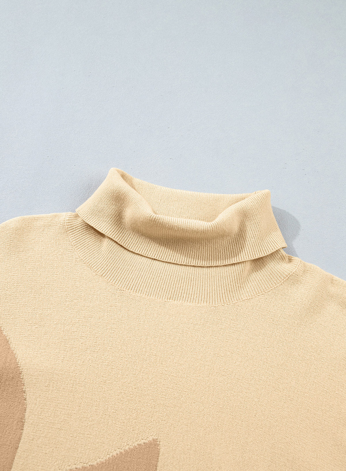 Dokotoo Sweaters for Women Oversized Turtleneck Floral Pullover Sweater