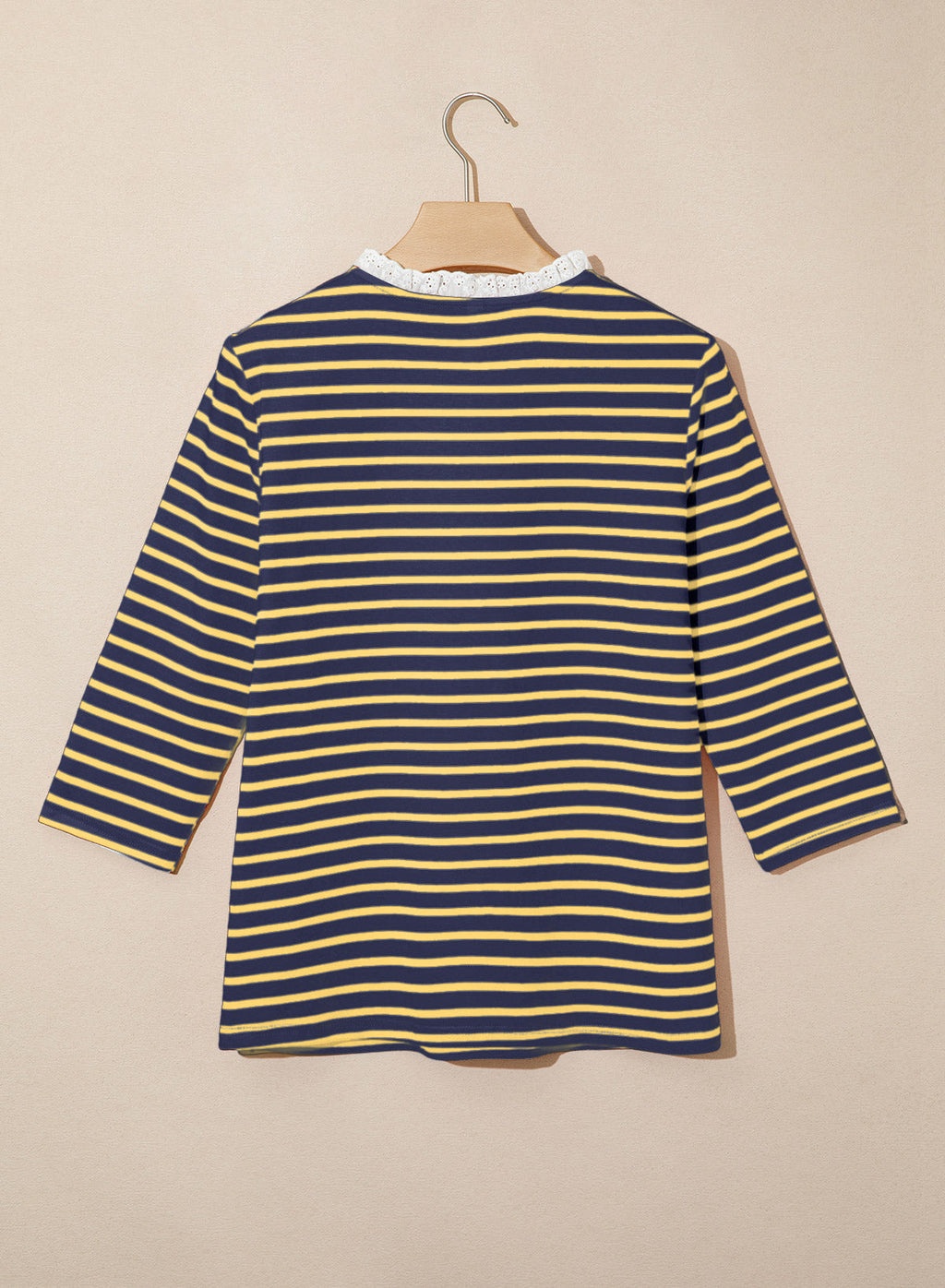 Womens Tops 3/4 Length Sleeve V Neck Loose Casual T Shirts
