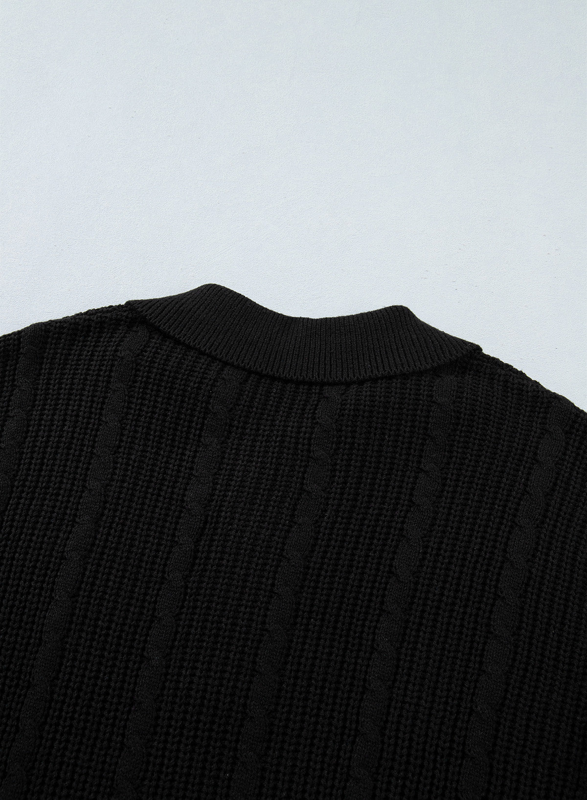 Dokotoo Sweaters for Women Long Sleeve Striped Color Block Button Polo Lapel Collar Cable Knit Casual Pullover Sweater Tops
