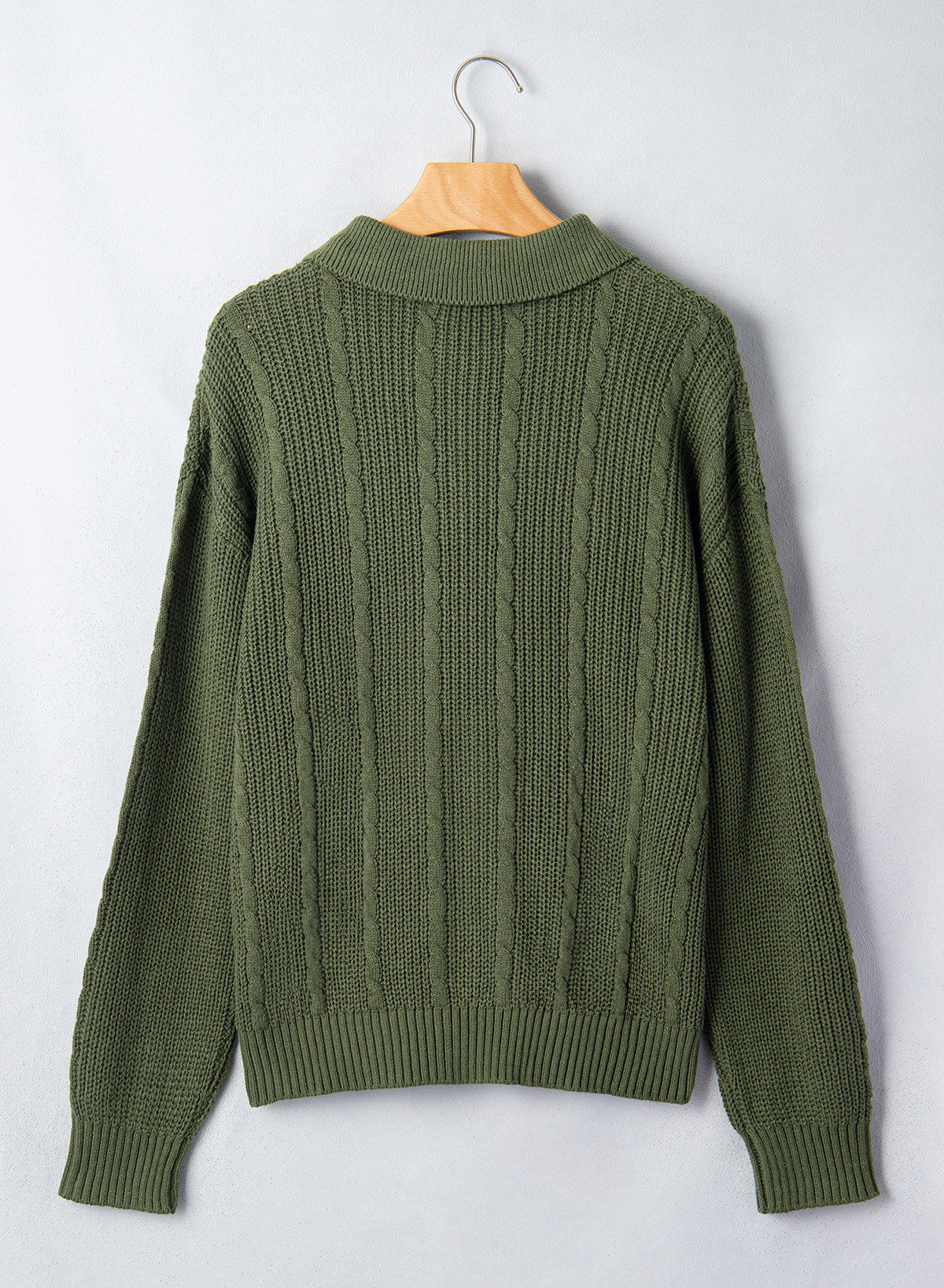 Dokotoo Sweaters for Women Long Sleeve Striped Color Block Button Polo Lapel Collar Cable Knit Casual Pullover Sweater Tops