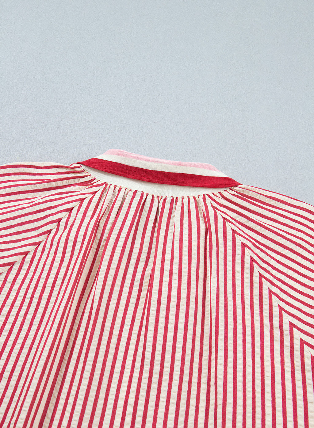 Dokotoo Women's 3/4 Sleeve Tops Striped Half Zip 2026 Fall Shirts Blouses