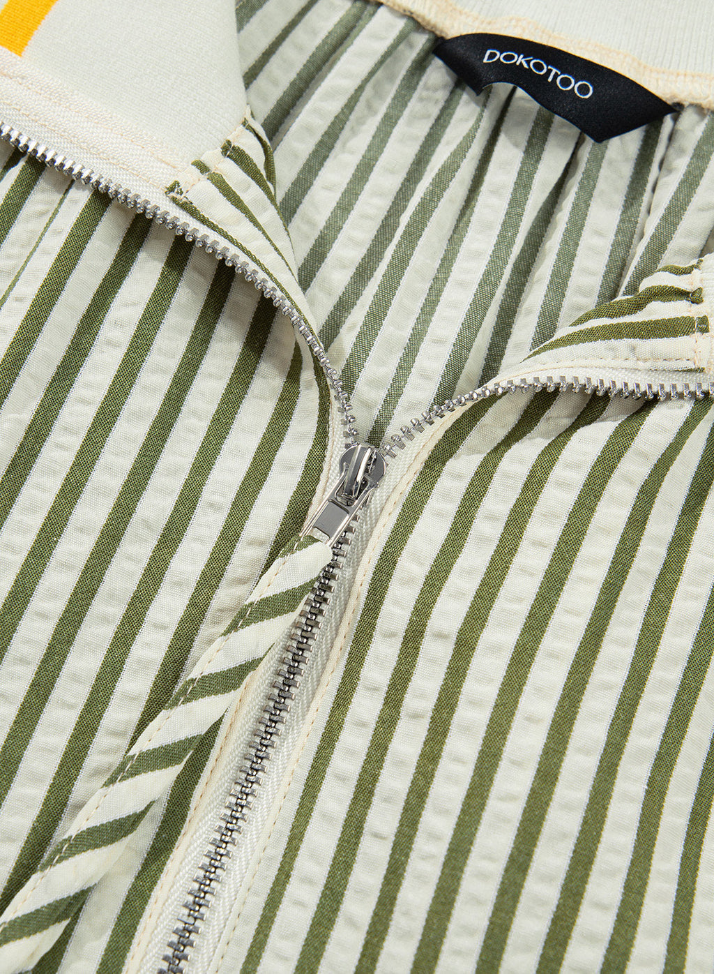 Dokotoo Women's 3/4 Sleeve Tops Striped Half Zip 2026 Fall Shirts Blouses