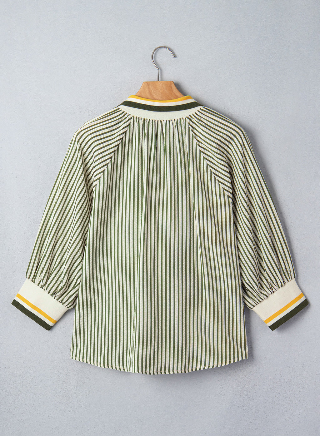 Dokotoo Women's 3/4 Sleeve Tops Striped Half Zip 2026 Fall Shirts Blouses