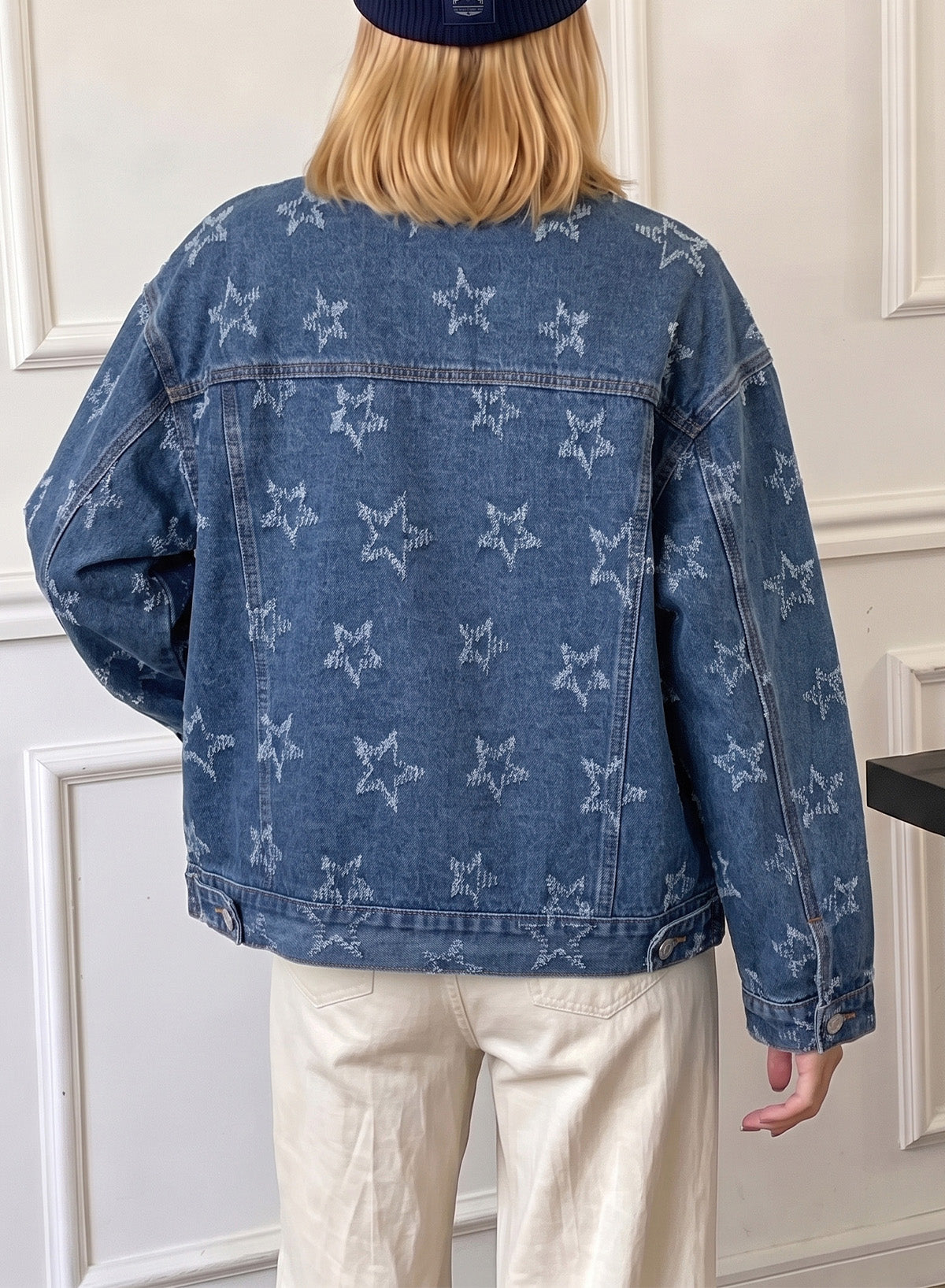 Dokotoo Womens Denim Jacket Oversized Button Down Jean Coats with Pockets