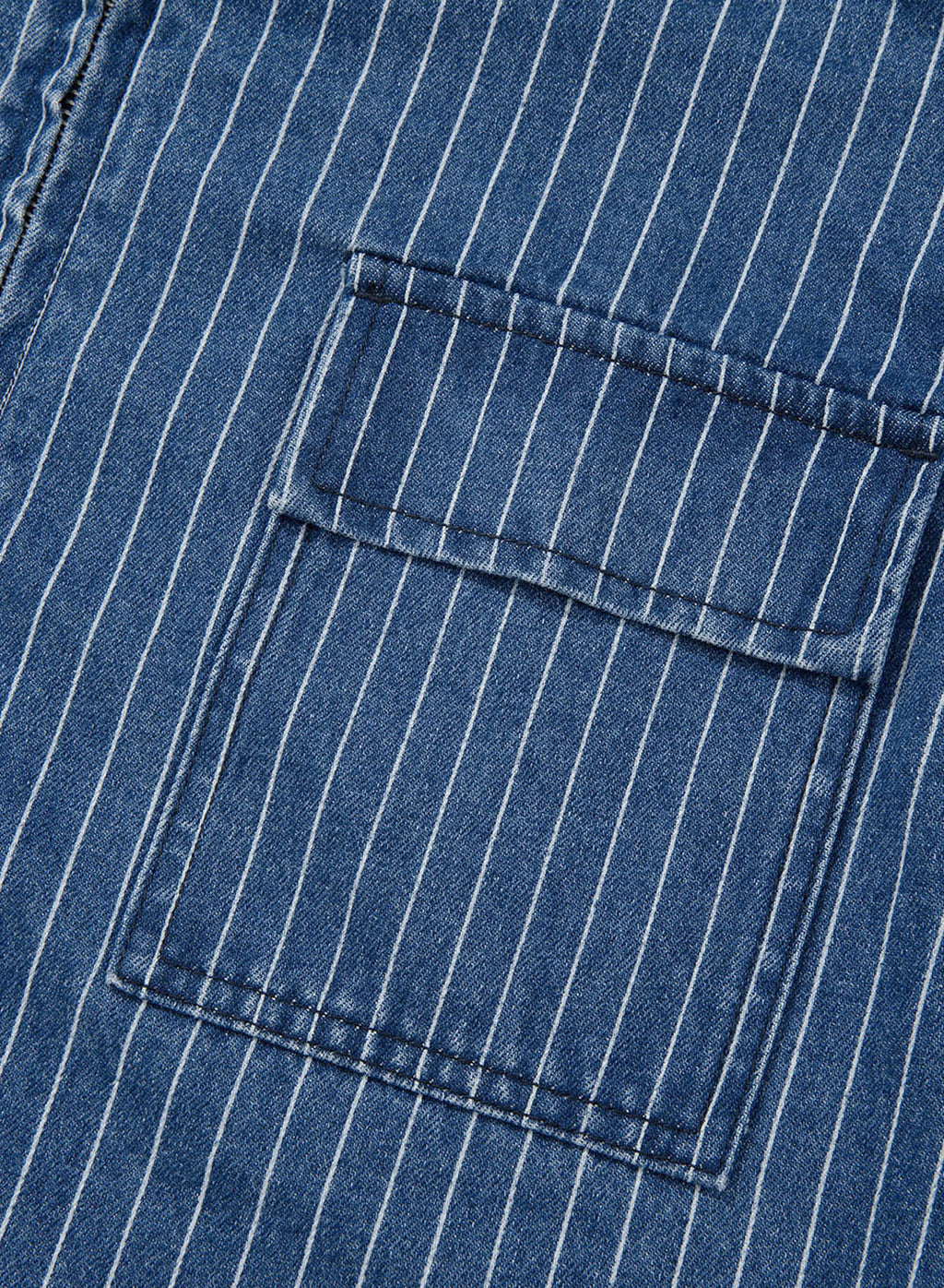 Dokotoo Women's Striped Denim Jacket 2026 Fall Zipper Button Jeans Coats