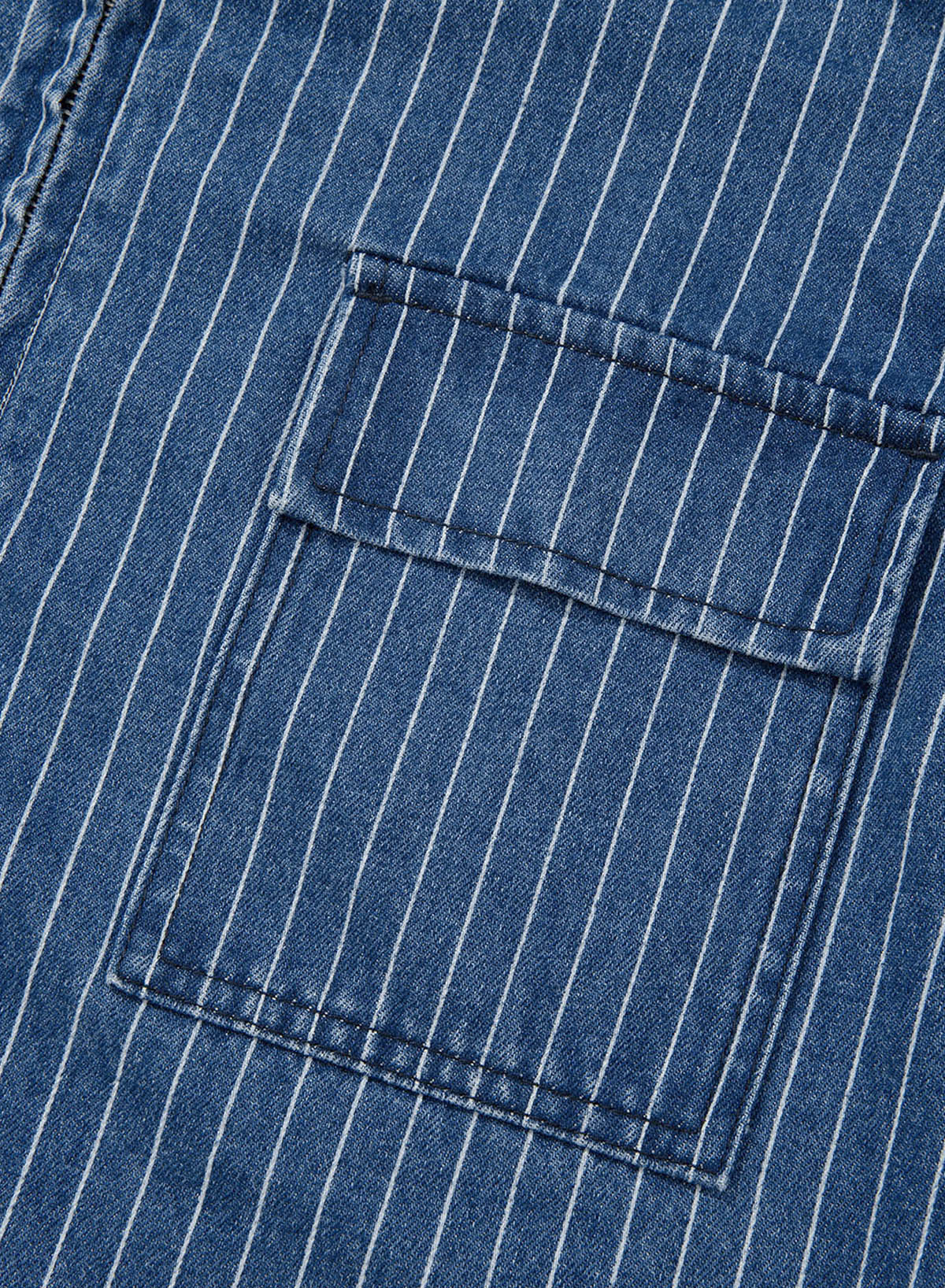 Dokotoo Women's Striped Denim Jacket 2026 Fall Zipper Button Jeans Coats