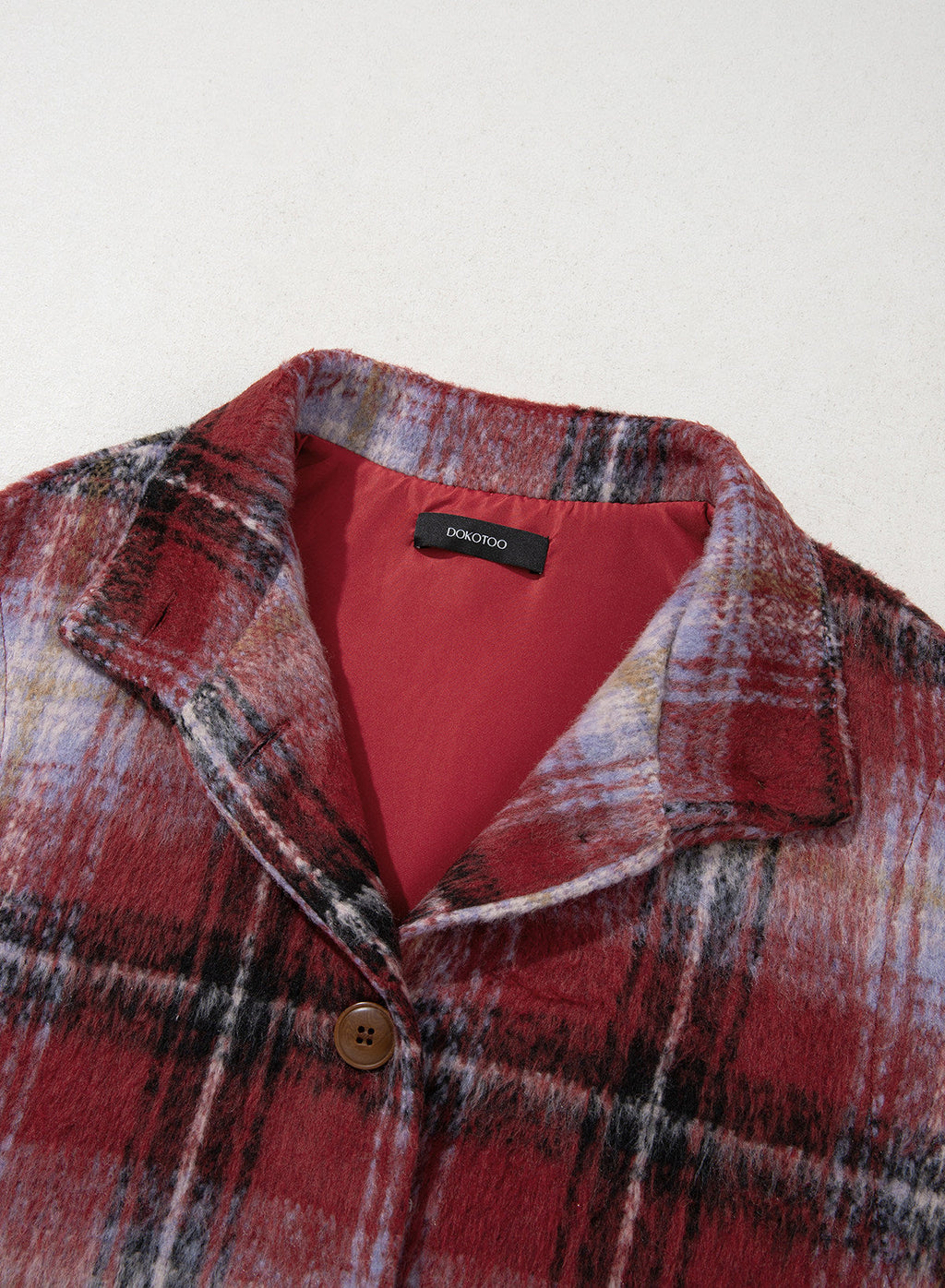 Dokotoo Oversized Plaid Vest Tops for Women Fleece Cap Sleeve Coats