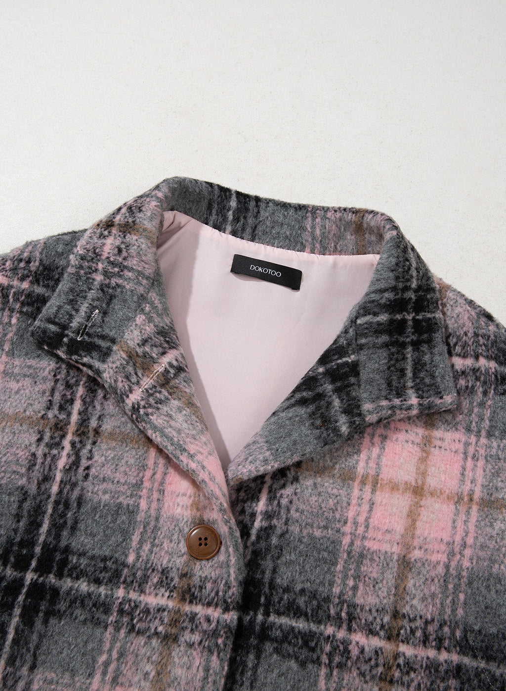 Dokotoo Oversized Plaid Vest Tops for Women Fleece Cap Sleeve Coats