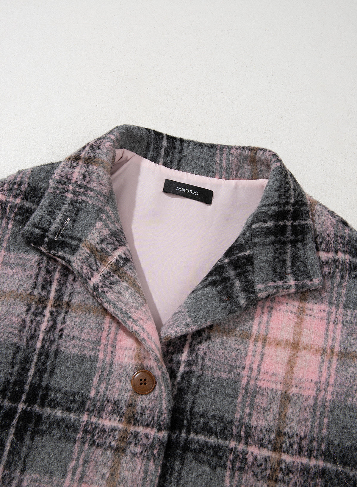 Dokotoo Oversized Plaid Vest Tops for Women Fleece Cap Sleeve Coats
