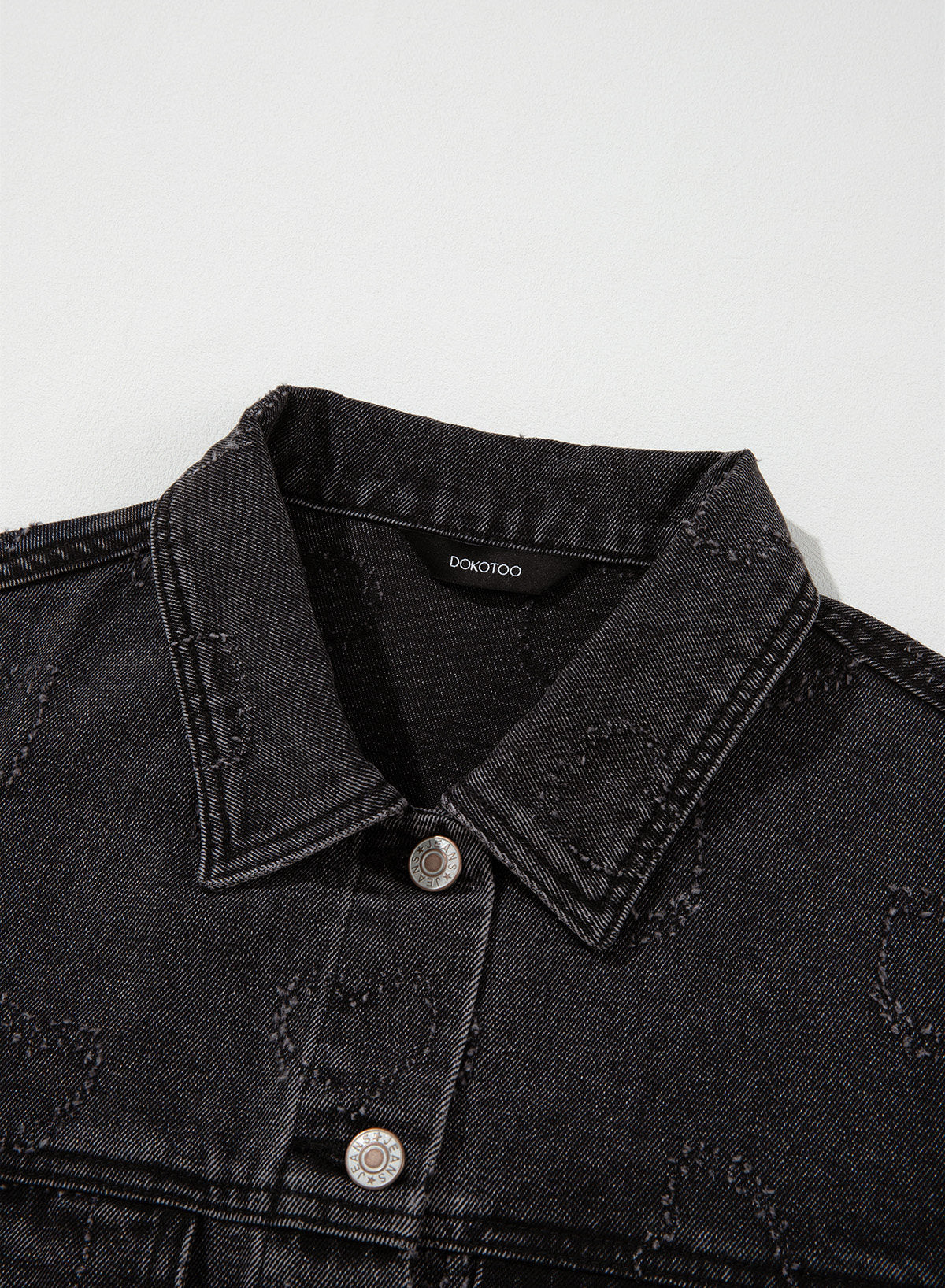 Dokotoo Womens Denim Jacket Oversized Button Down Jean Coats with Pockets