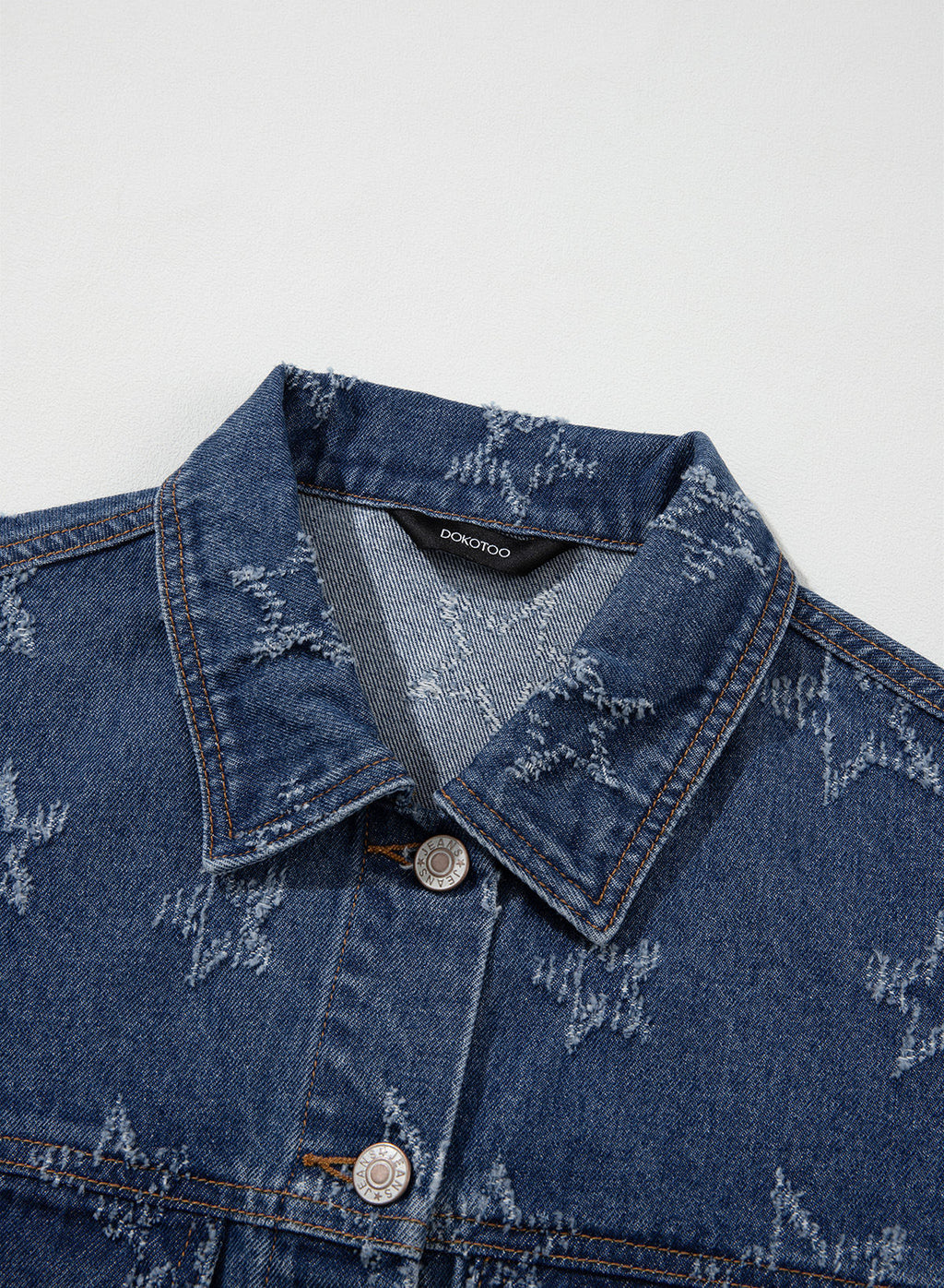 Dokotoo Womens Denim Jacket Oversized Button Down Jean Coats with Pockets