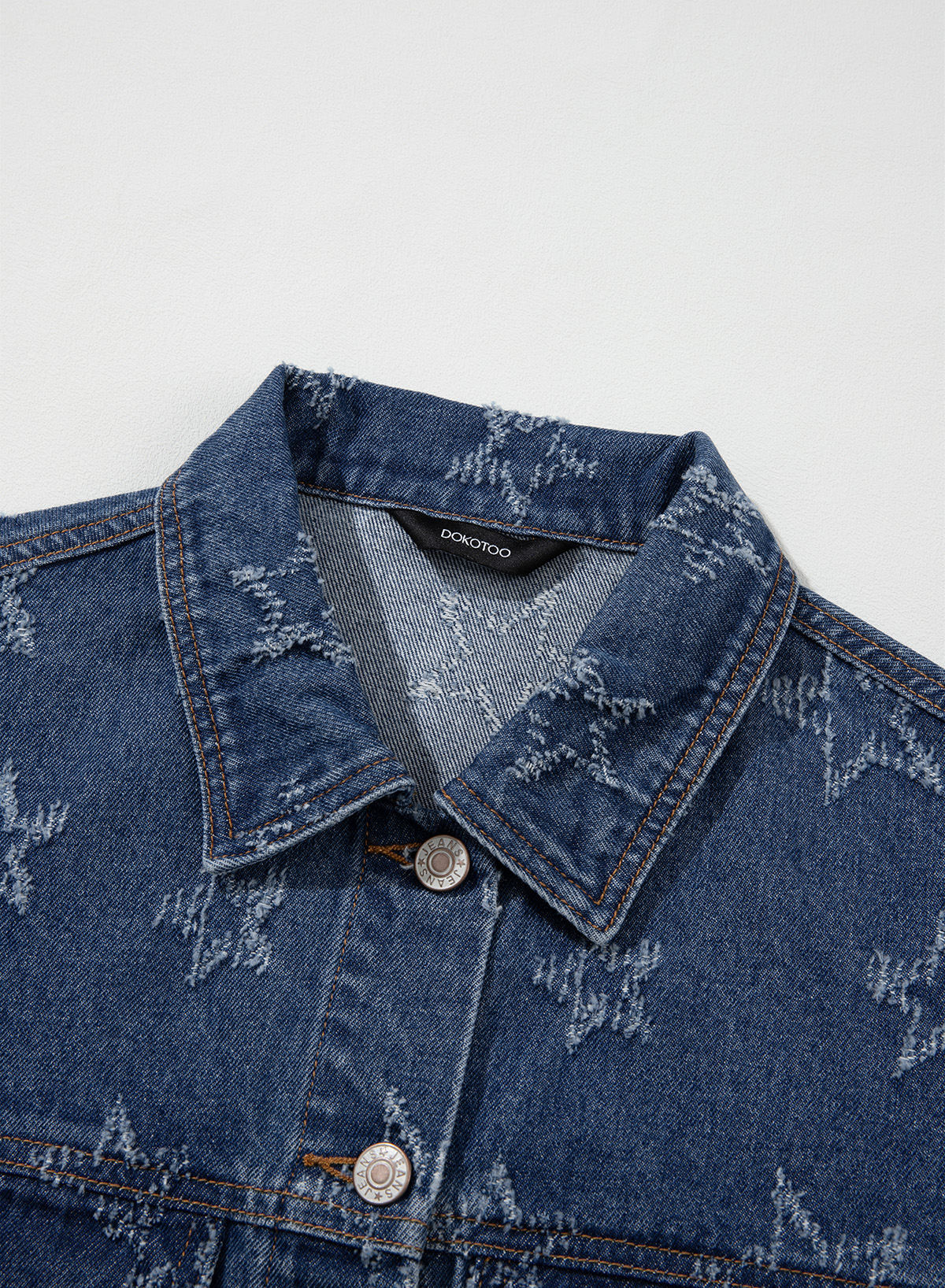 Dokotoo Womens Denim Jacket Oversized Button Down Jean Coats with Pockets