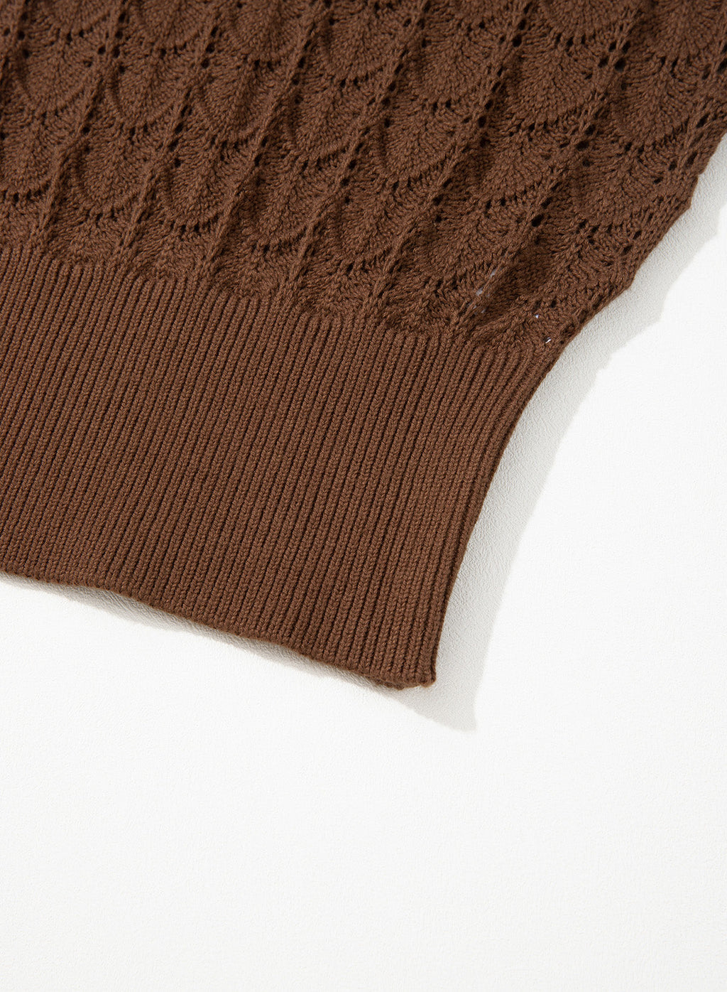 Dokotoo Women's Cap Sleeve Sweater Vest Hollow Out Crochet Knit Tops