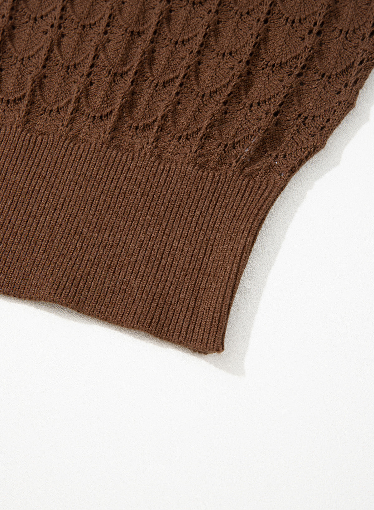 Dokotoo Women's Cap Sleeve Sweater Vest Hollow Out Crochet Knit Tops