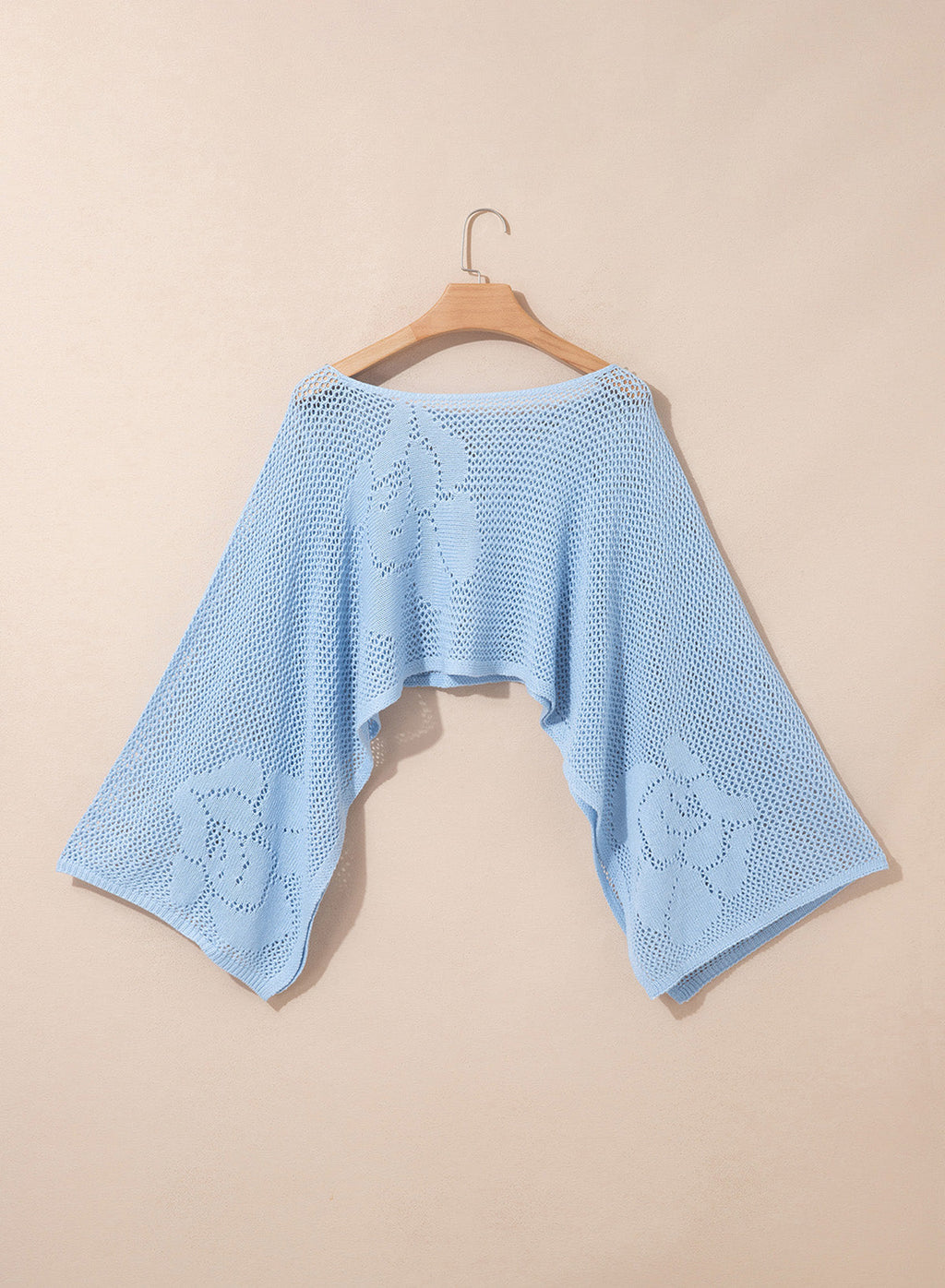 Dokotoo Women's Crochet Sweater Tops Cropped Swimsuits Cover Ups