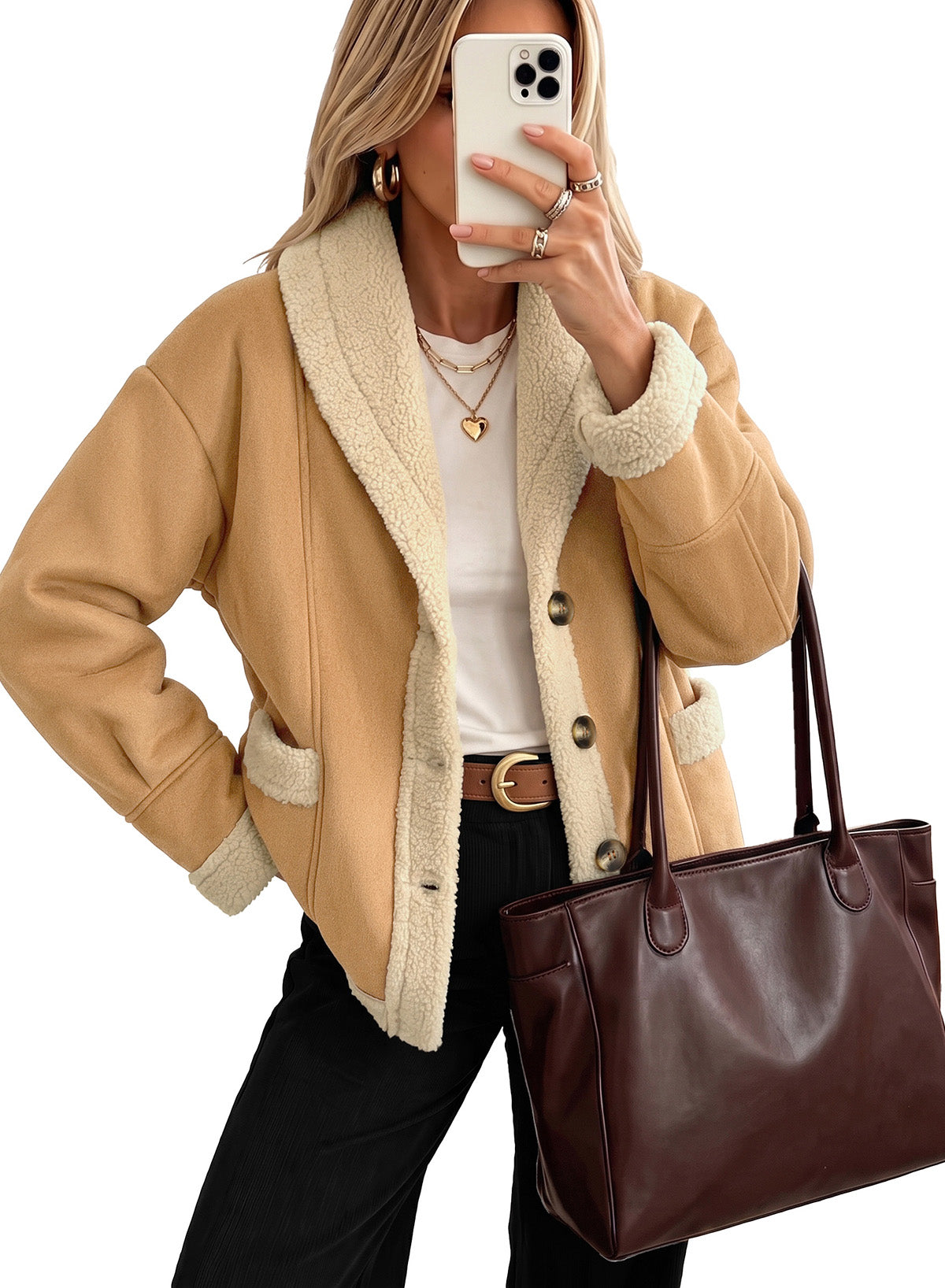 Dokotoo Women's Fleece Jacket 2026 Winter Warm Outwear Coat