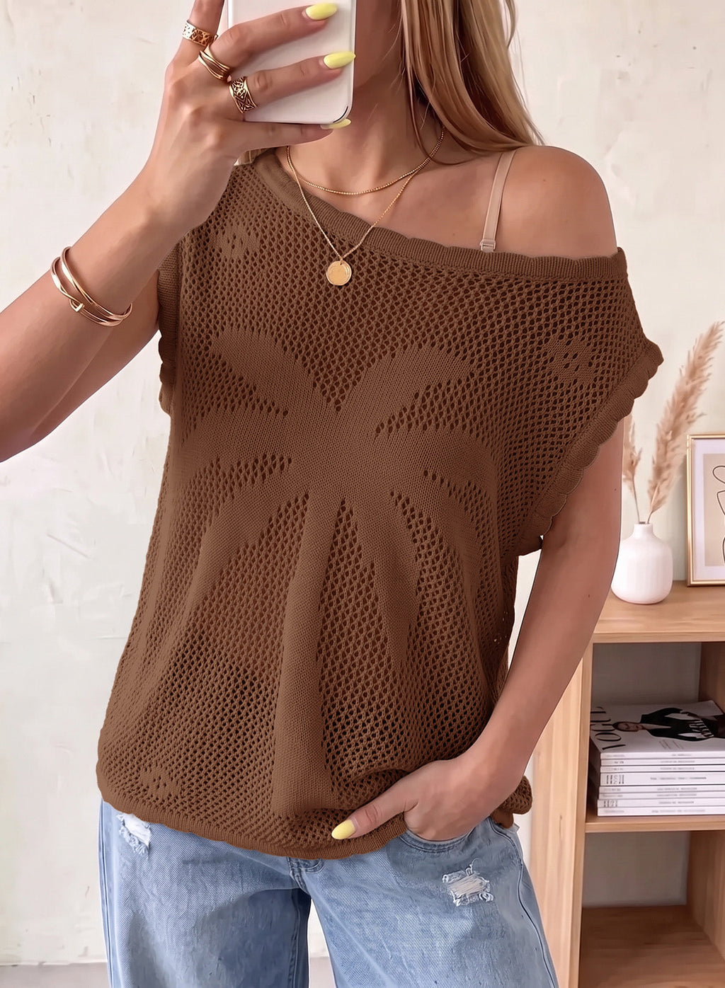 Dokotoo Women's Sleeveless Crochet Tank Tops Summer Sweater Knit Vest 2026