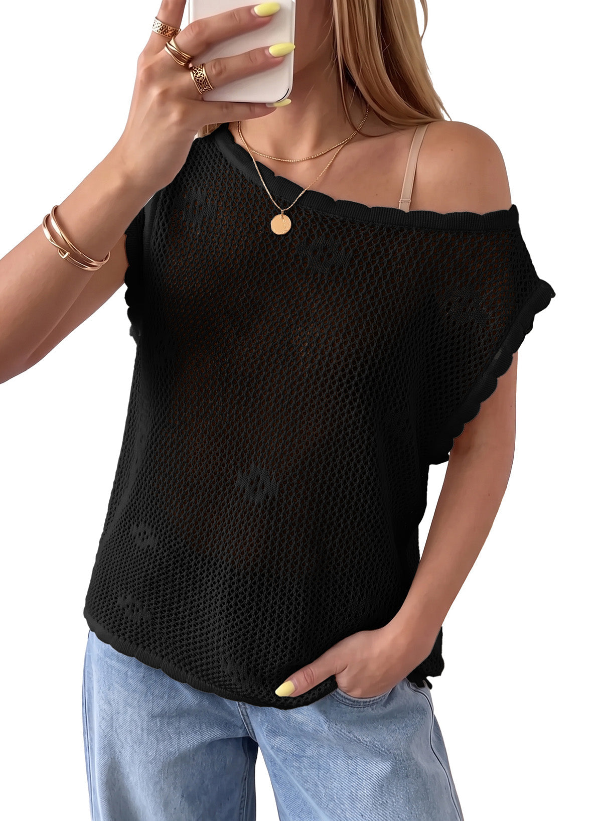 Dokotoo Women's Sleeveless Crochet Tank Tops Summer Sweater Knit Vest 2026