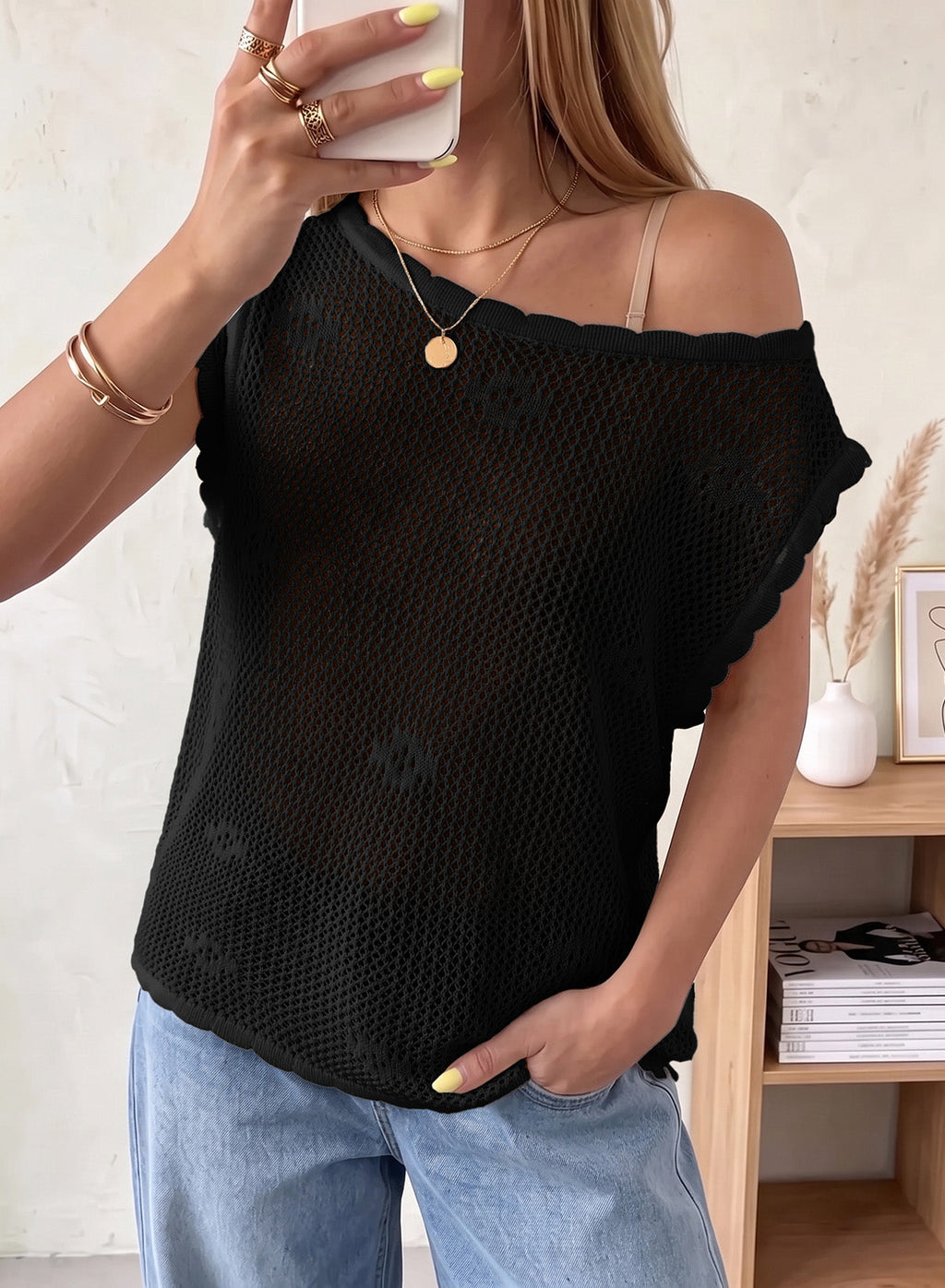 Dokotoo Women's Sleeveless Crochet Tank Tops Summer Sweater Knit Vest 2026