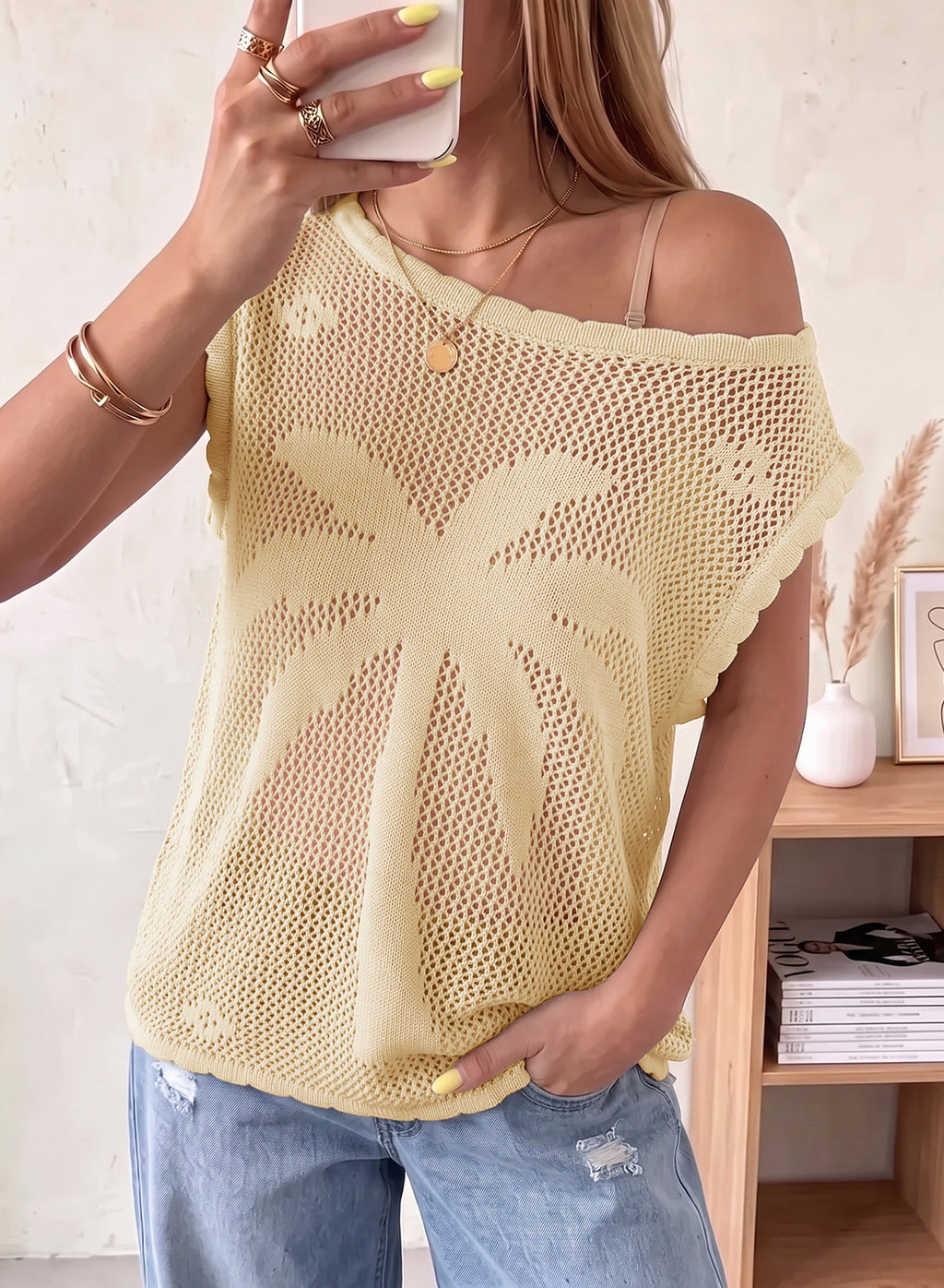 Dokotoo Women's Sleeveless Crochet Tank Tops Summer Sweater Knit Vest 2026