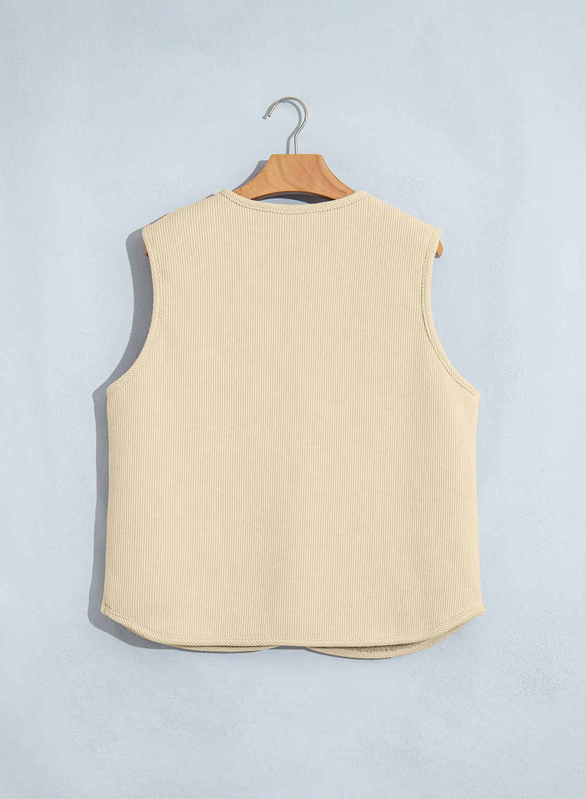 Dokotoo Vest Tops for Women Button Up Sleeveless Corduroy Vests