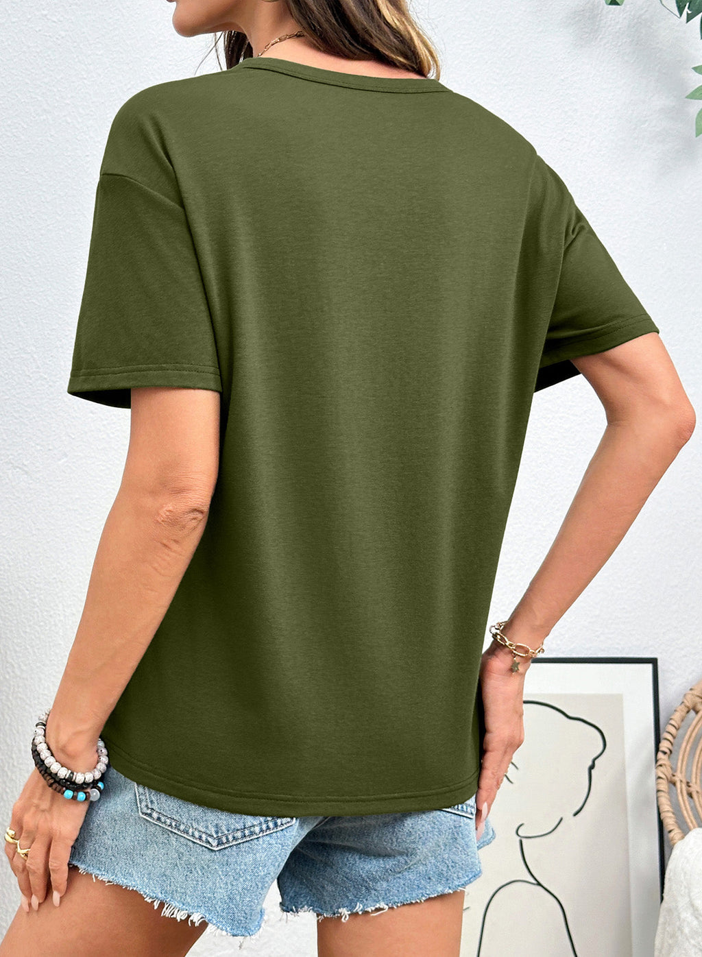 Dokotoo Womens Summer Tops Drawstring Side Ruched Tunic Shirts