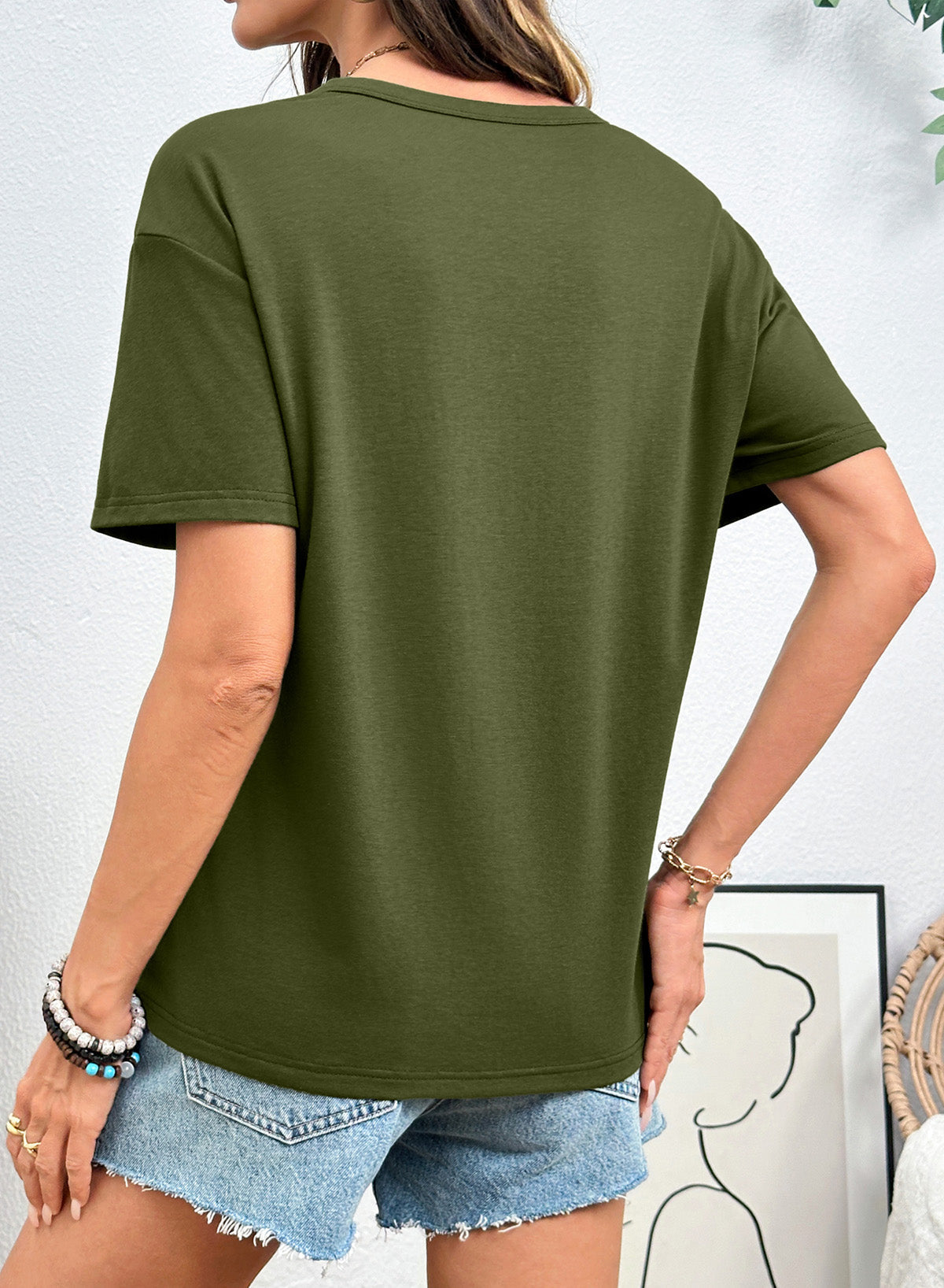 Dokotoo Womens Summer Tops Drawstring Side Ruched Tunic Shirts