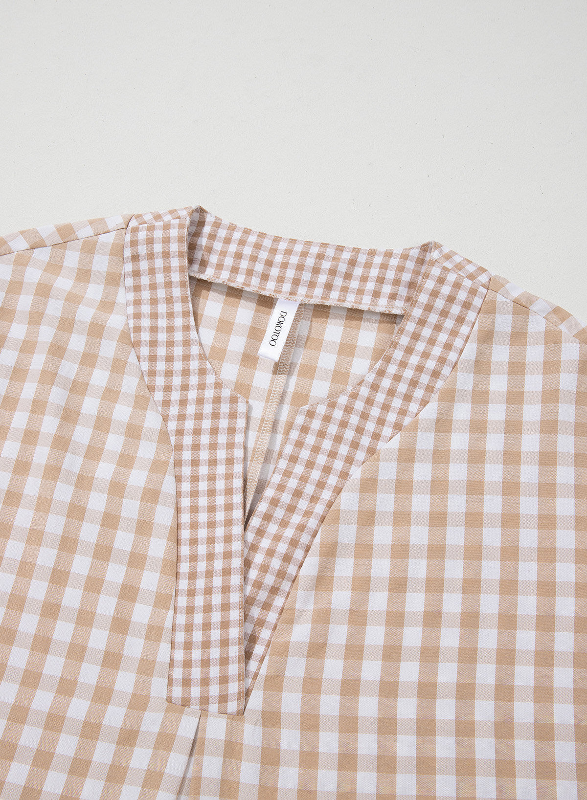Dokotoo Womens Summer Tops Cap Sleeve Plaid V Neck T Shirts 2026 Outfits