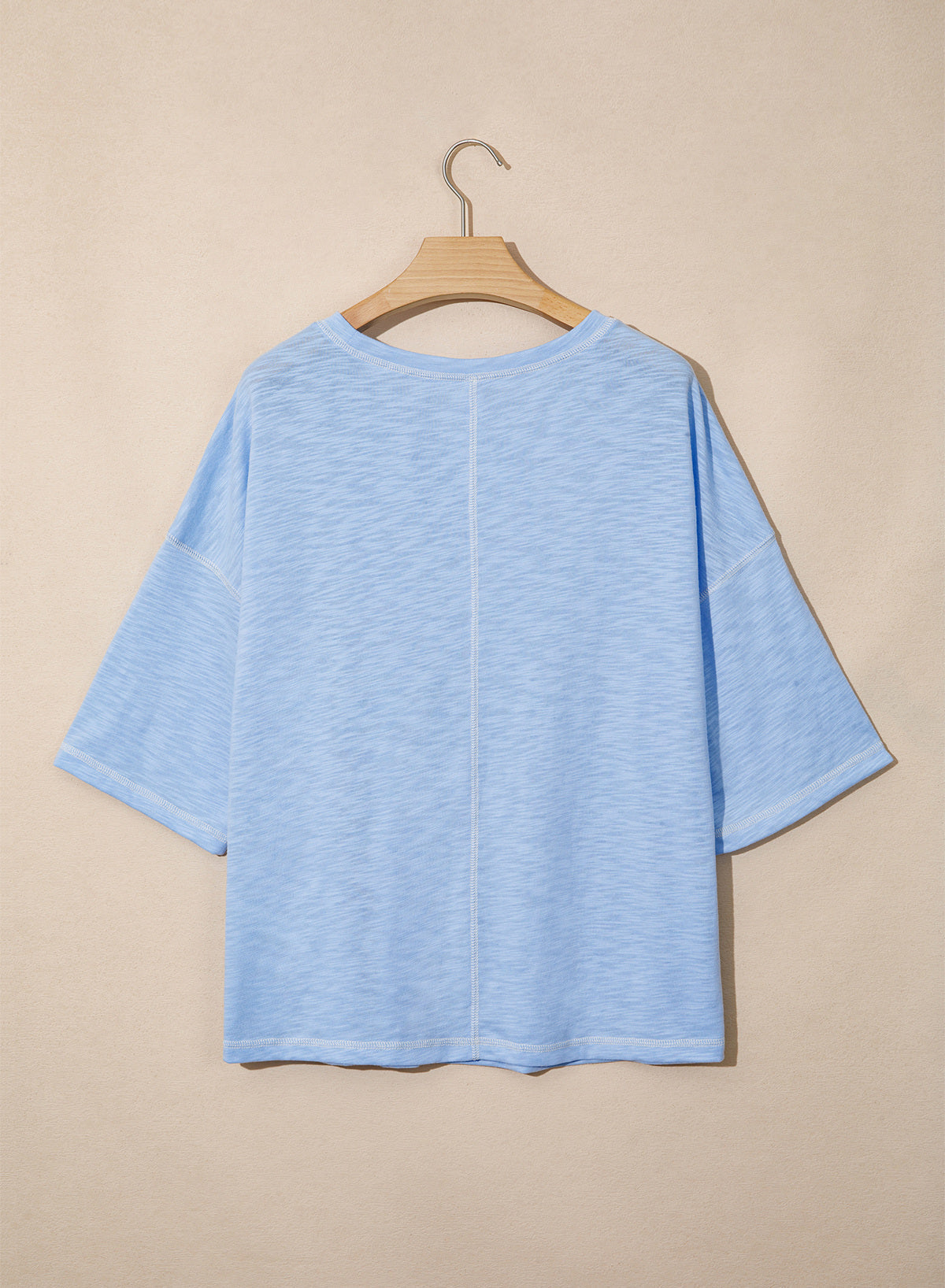 Dokotoo 3/4 Sleeve Tops for Women Loose Fit Shirts Crewneck Summer Outfits