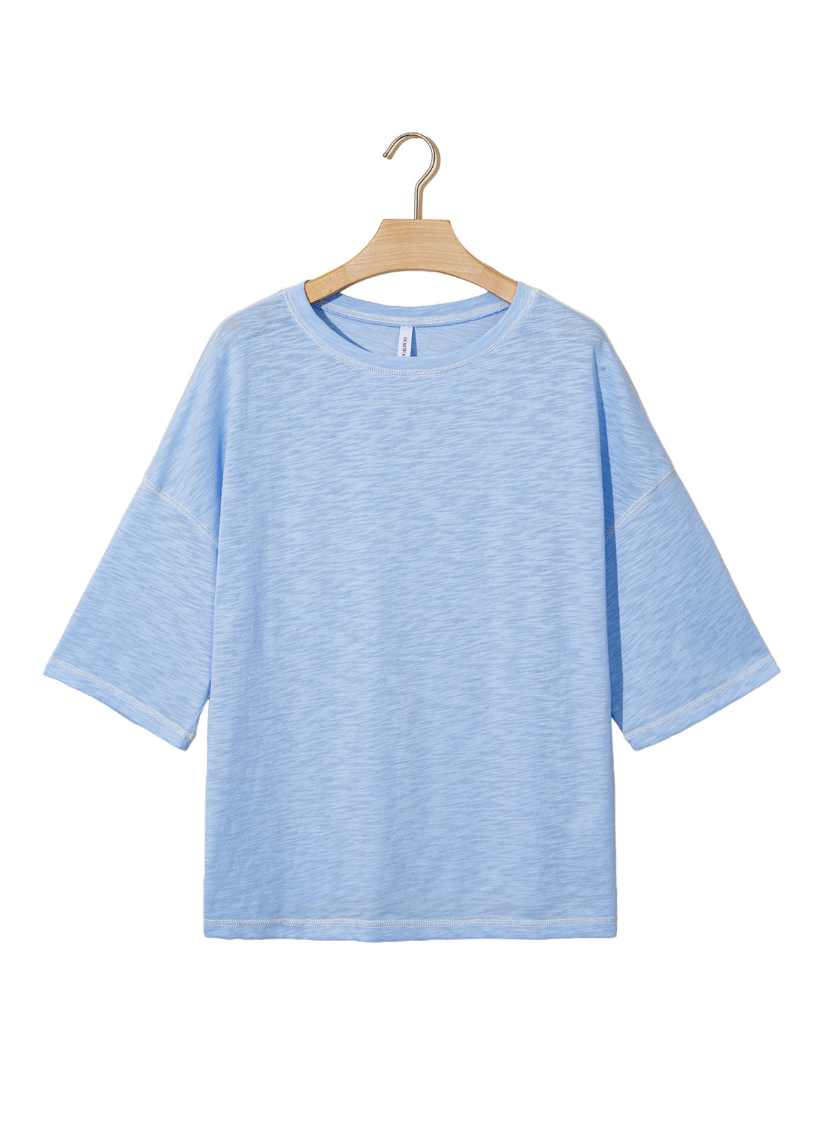 Dokotoo 3/4 Sleeve Tops for Women Loose Fit Shirts Crewneck Summer Outfits