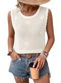 Dokotoo Women's Sleeveless Crochet Tank Tops Summer Sweater Knit Vest 2026