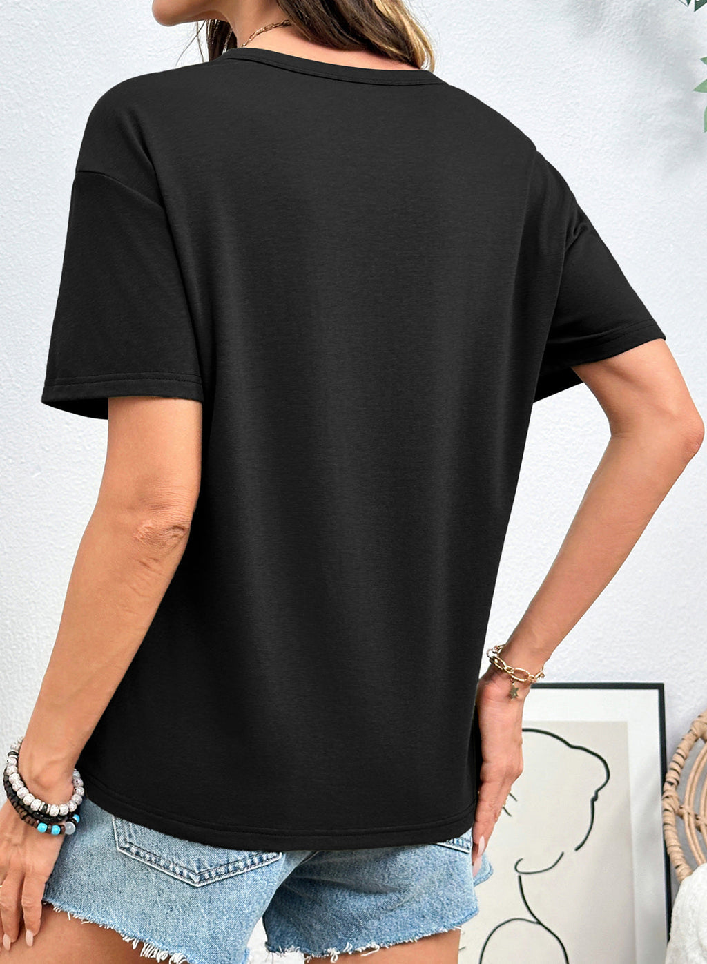 Dokotoo Womens Summer Tops Drawstring Side Ruched Tunic Shirts