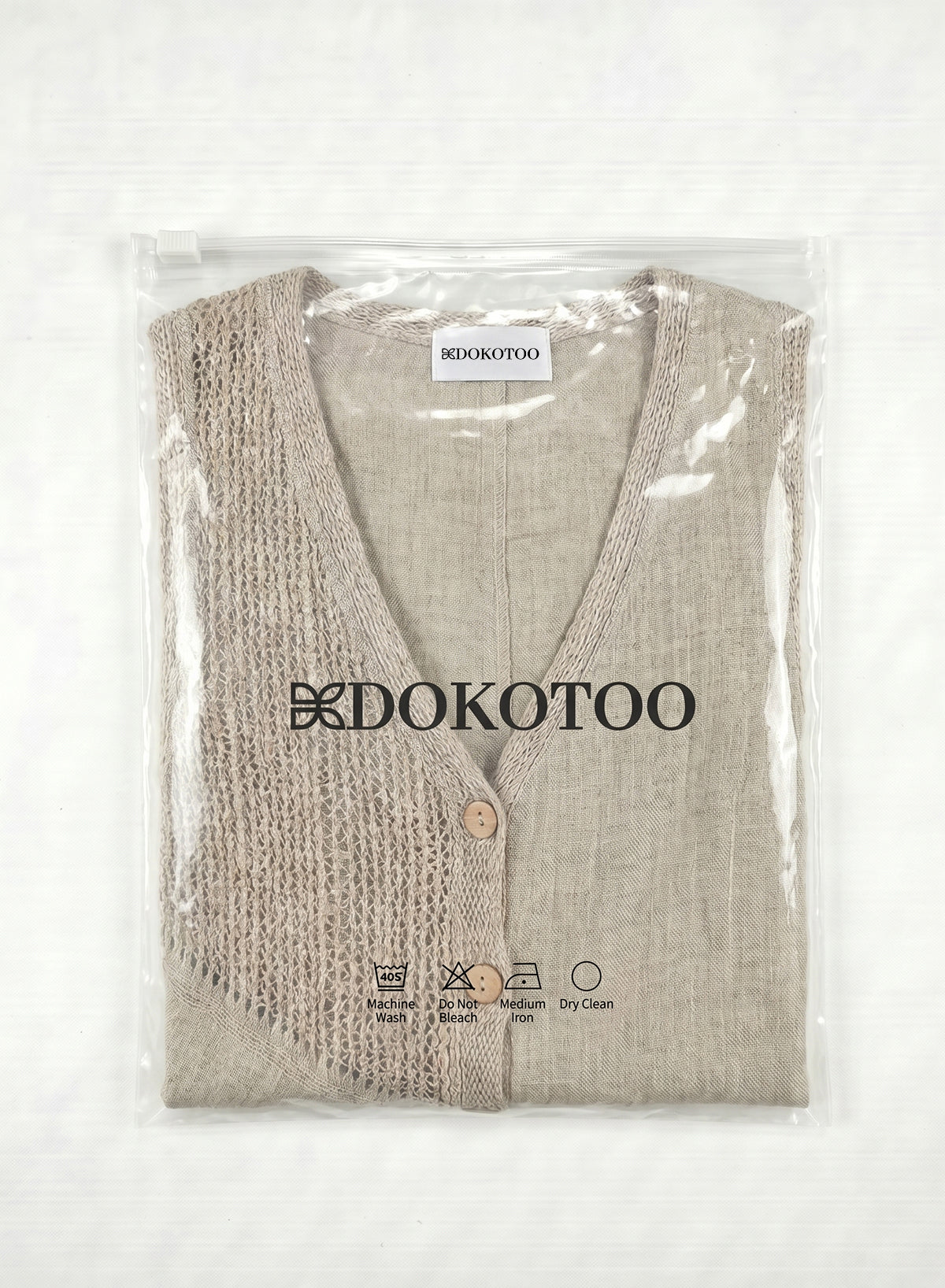 DOKOTOO Women's Linen Crochet Patchwork Vest, V Neck Button Down Sleeveless Waistcoat with Tie, Casual Boho Summer Top